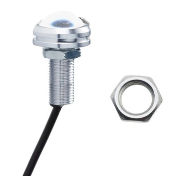 DRL LED WODOODPORNY 18 mm SLIVER SHELL 12V BLUE
