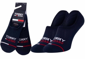 TOMMY HILFIGER SKARPETKI STOPKI 2PARY NAVY r.43-46