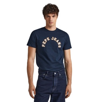 PEPE JEANS KOSZULKA MĘSKA T-SHIRT GRANATOWA r.L