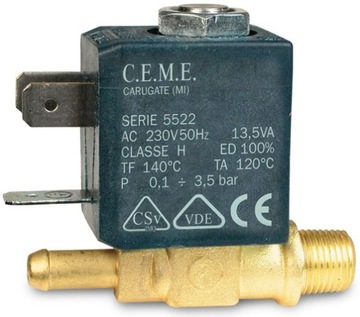 ELEKTROZAWÓR ZAWÓR PROSTY 230V 1/8' WODA POWIETRZE