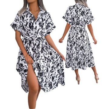 elegancka vintage sukienki damskie print w kwiaty letnie midi sukienka boho