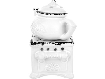 CZAJNICZEK Ceramiczny KOMINEK ZAPACHOWY na wosk olejek - 13 x 11 x 10 cm