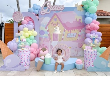 Balony kolorowe urodzinowe pastelowe 100 szt roczek urodziny zestaw