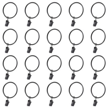 КРЮЧКИ ДЛЯ КАРДИН ОТКРЫВАЮЩИЕСЯ ЛАТУННЫЕ КОЛЬЦА 40 ШТ.