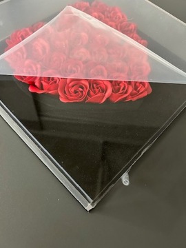 КОРОБКА С РОЗОЙ СЕРДЦЕ КРАСНАЯ ПОДСВЕТКА СВЕТОДИОДНАЯ ПОДАРОК ​​НА ДЕНЬ СВЯТОГО ВАЛЕНТИНА