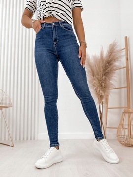 Spodnie Damskie Jeans Wysoki Stan Wyszczuplające rurki TRANG JEANS Rozm. 36