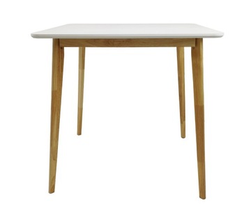 СКАНДИНАВСКИЙ КОМПЛЕКТ МЕБЕЛИ ДЛЯ СТОЛОВОЙ ГОСТИНОЙ 4 Х СТУЛЬЯ СТОЛ 80Х80 БЕЛЫЙ