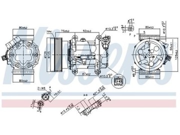 KOMPRESOR KLIMA NISSAN CUBE 1.5 09- QASHQAI I 06-11 NOTE 06-12