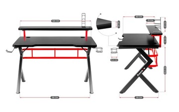 Игровой стол Huzaro Hero 5.0 Red