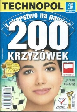Lekarstwo na pamięć. 200 krzyżówek 7/2022