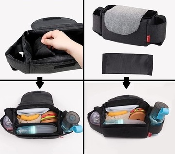 TORBA DO WÓZKA PODRÓŻNA ORGANIZER NA PIELUSZKI