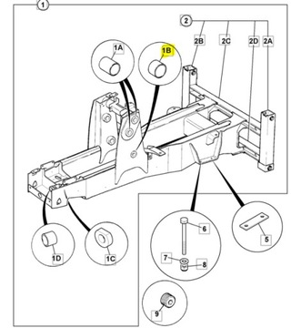ВТУЛКА КРЕПЛЕНИЯ РЫЧАГА JCB 3CX 809/00093