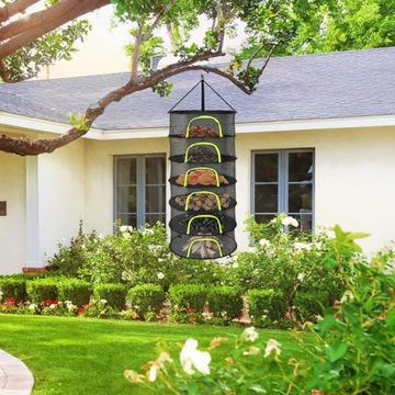 6-СЛОЙНАЯ ПОДВЕСНАЯ СУШИЛЬНАЯ СЕТКА, СКЛАДНАЯ ПОДСТАВКА, ДЛЯ ТРАВ, ЦВЕТОВ