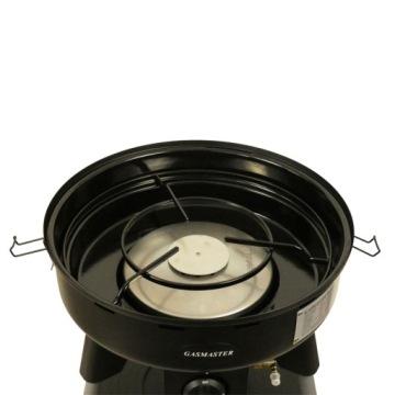 КРУГЛЫЙ САДОВЫЙ ГРИЛЬ ДЛЯ БАЛКОНА ДЛЯ КЕМПИНГА 4 кВт ТЕРМОМЕТР + КРЫШКА