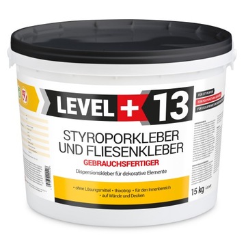 Klej do Płytek Gipsowych Styropianu 15kg Level+13