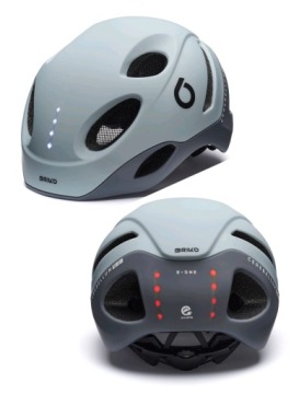Kask rowerowy BRIKO E-ONE LED przód/tył Rozmiar L 59-63 cm