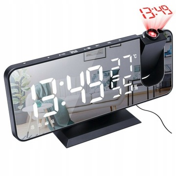 Radio FM LED digital smart alarm clock black
