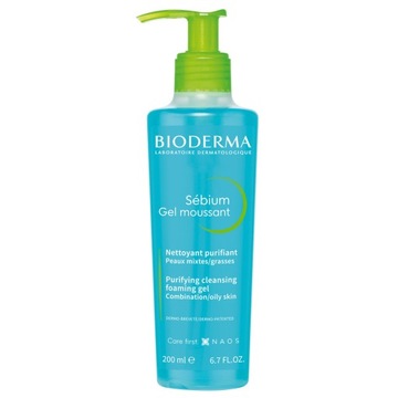 BIODERMA SEBIUM GEL Moussant żel do mycia twarzy