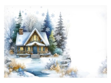 ДЕКОРАТИВНЫЙ КОНВЕРТ ДЛЯ ДЕНЕГ CHRISTMAS C6 CHRISTMAS LETTERS 170G ОБРАЗЕЦ 2