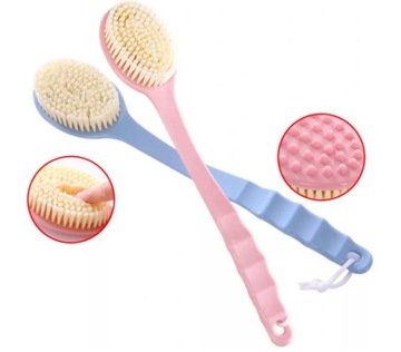 ЩЕТКА ДЛЯ УМЫВАНИЯ СПИНЫ И МАССАЖА ТЕЛА, длинная 35 см