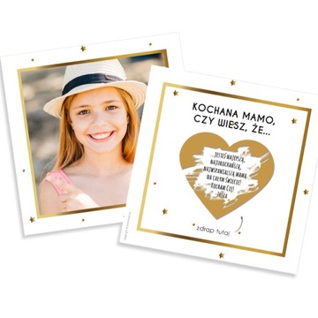 KARTKA ZDRAPKA DZIEŃ MATKI MAMY OJCA