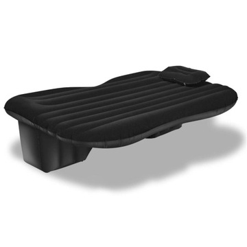 Materac samochodowy dmuchany z pompką do auta 142 x 91 x 48 cm czarny