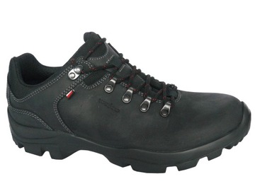 Wojas 9377-91 buty trekkingowe skórzane czarne 41