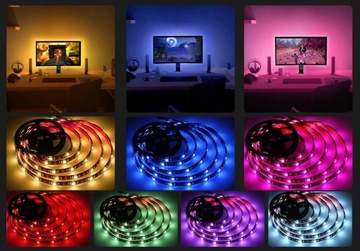 Светодиодная лента RGB 3 м USB TV ПРИЛОЖЕНИЕ ЦВЕТА С BLUETOOTH СВЕТЯЩАЯСЯ ЦВЕТНАЯ ПАМЯТЬ