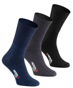 3x Skarpety MEDICAL PL zdrowotne nieuciskowe 41-43