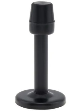 ODBOJNIK ODBÓJ STOPER DO DRZWI BLOKADA OGRANICZNIK CZARNY STAL 78mm*55mm