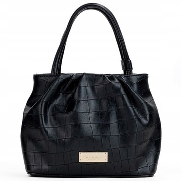 TOREBKA DAMSKA SKÓRA EKOLOGICZNA MONNARI BAG0500-M20 CZARNA
