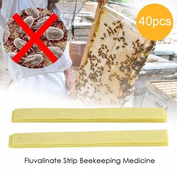 40 шт. полосок от пчелиных клещей. ПРАКТИЧЕСКОЕ ЛЕЧЕНИЕ ОТ ПЧЕЛИНЫХ КЛЕЩЕЙ.