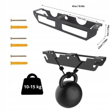 Держатель угловой шлифовальной машины Двойная сплошная настенная вешалка для мастерской Strong