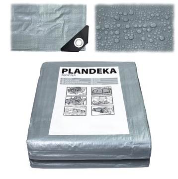 MATA PODKŁAD POD BASEN PLANDEKA GRUBA 4x4 Wzmacniana MOCNA