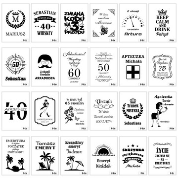 KARAFKA SKRZYNKA 2 SZKLANKI Z GRAWEREM DO WHISKY 2 PODKŁADKI POD SZKLANKĘ