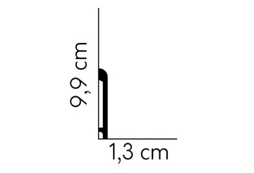 БЕЛЫЙ MARDOM MARDOM ПОЛИСТИРОЛ MD236 НАПОЛЬНЫЙ ПЛИНТУС