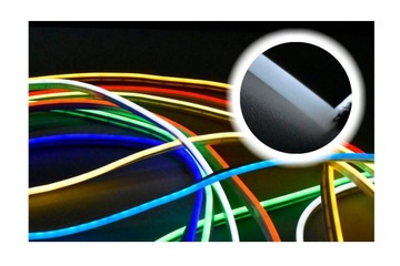 Светодиодная лента Neon FLEX холодный белый 12В IP67 6 х 12 мм