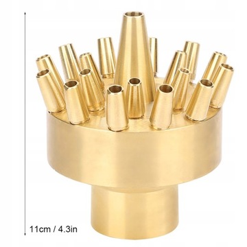 СЛОЙНАЯ 1-ДЮЙМОВАЯ ЛАТУННАЯ НАСАДКА ФОНТАННАЯ