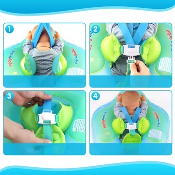 КОЛЕСО ДЛЯ ПЛАВАНИЯ, НАДУВНОЙ ПОНТУ ДЛЯ ДЕТЕЙ С ВЕРШИНКОЙ И НАСОСОМ, СИНИЙ