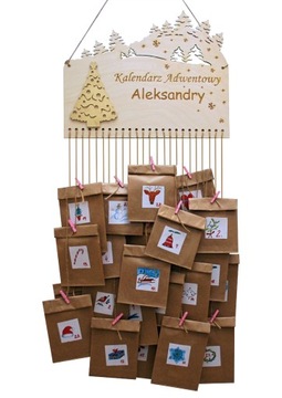 PERSONALIZOWANY KALENDARZ ADWENTOWY DIY