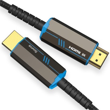 Kabel HDMI 2.1 ULTRA Optyczny 48Gbps AOC 8K 4K 120HZ HDR Przewód 10M