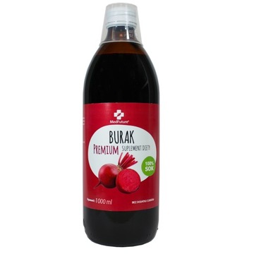 Sok z buraka - 1000 ml naturalny Bez cukrów