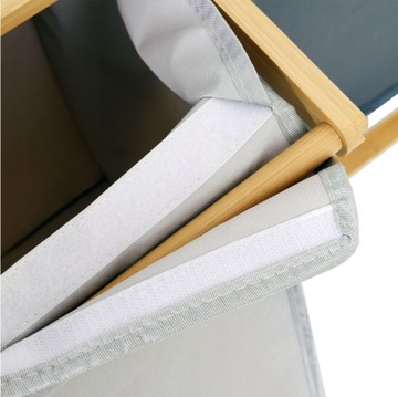 ДВОЙНАЯ БАМБУКОВАЯ КОРЗИНА ДЛЯ БЕЛЬЯ 80Л ОТДЕЛЬНО СТОЯЩАЯ КОРЗИНА LOFT Premium