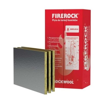 Wełna FIREROCK 30mm 3cm lambda 0,038 ROCKWOOL 6 m2