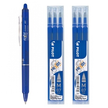 ZESTAW Pióro Pilot Frixion Clicker + 6x WKŁADY