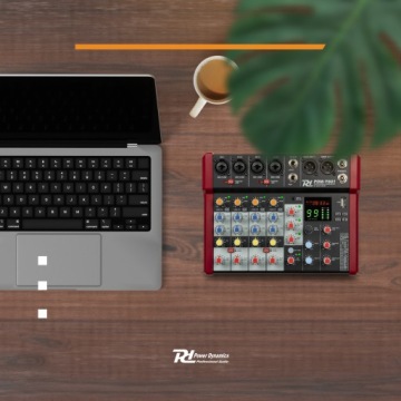 6-канальный студийный фантомный микшер BT +48 В PDM-Y601 Power Dynamics