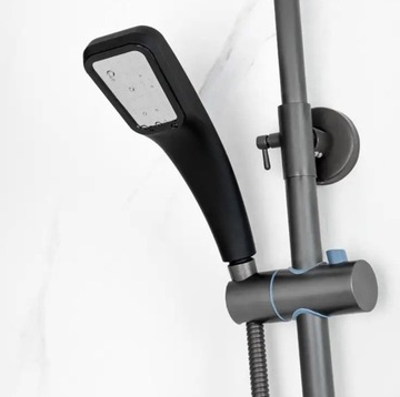 РУЧКА ДУША ЭКО-ЭКОНОМИЧНЫЙ ДУШ 1/2'' ЧЕРНЫЙ AG832A