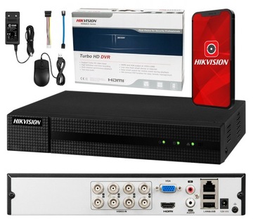 Rejestrator CCTV 5w1 Hikvision 8ch do 2MPx MD 2.0