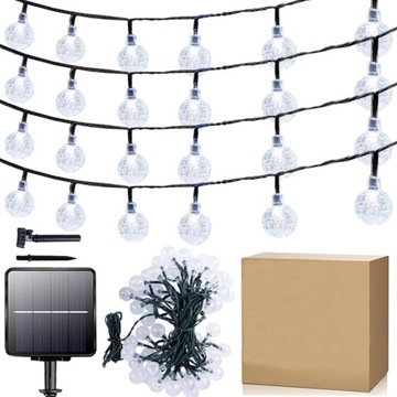 LAMPKI SOLARNE OGRODOWE GIRLANDA OZDOBA TARAS ZEWNĘTRZNE 22M 200LED