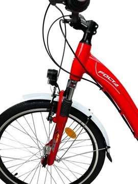 ДЕТСКИЙ ВЕЛОСИПЕД FOLTA ADRA 24 ДЮЙМА SHIMANO EQUIPMENT RED GLOSS + BELL